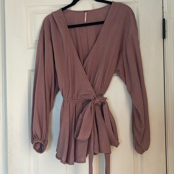 Free People Wrap Blouse - Picture 1 of 1